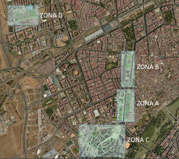 Plano general de la zona de estudio de los pinos Plano general de la zona de estudio de los pinos