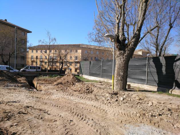 Obras en los chalés de la escuela de gimnasia Obras en los chalés de la escuela de gimnasia