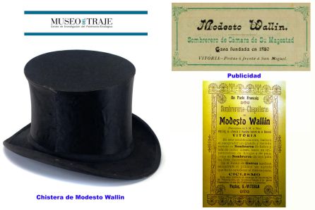 La chistera de Wallin y anuncios de la sombrerería La chistera de Wallin y anuncios de la sombrerería