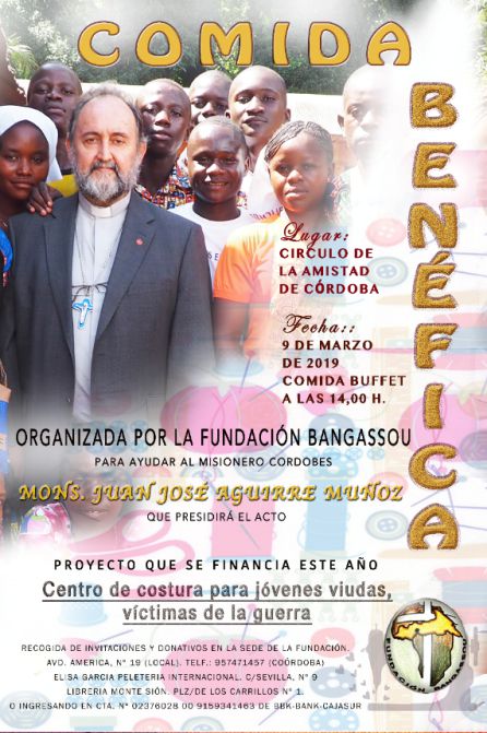 Cartel Comida Solidaria Marzo 2019 Fundación Bangassou Cartel Comida Solidaria Marzo 2019 Fundación Bangassou