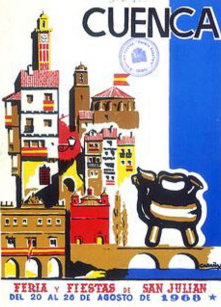 Cartel de Alfonso Cabañas para la feria de Cuenca de 1968. Cartel de Alfonso Cabañas para la feria de Cuenca de 1968.