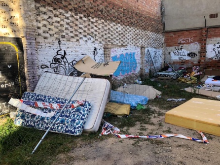 Nuevo asentamiento chabolista en el entorno de la Alameda Nuevo asentamiento chabolista en el entorno de la Alameda