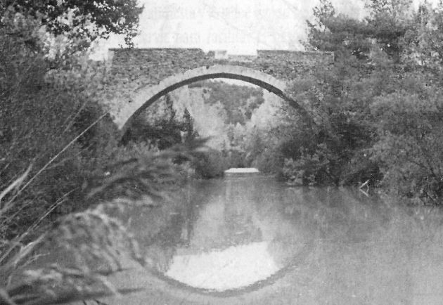 Puente del Chantre en la década de los 80 del siglo XX. Puente del Chantre en la década de los 80 del siglo XX.
