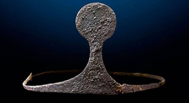 Corona de plata de 'La princesa' hallada en el yacimiento de La Almoloya (Pliego) Corona de plata de 'La princesa' hallada en el yacimiento de La Almoloya (Pliego)