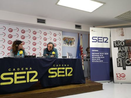 Mariano Carmona, secretario general de UGT en un momento del programa Hoy por hoy Cantabria. Mariano Carmona, secretario general de UGT en un momento del programa Hoy por hoy Cantabria.