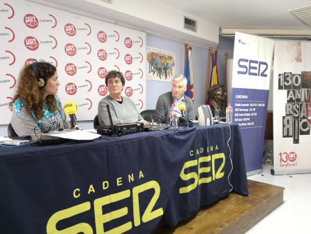 María Gutierrez junto a Mónica Calonge y José Luis Martínez. María Gutierrez junto a Mónica Calonge y José Luis Martínez.