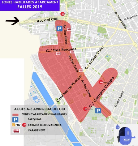 Cómo llegar y moverte por Valencia en Fallas Cómo llegar y moverte por Valencia en Fallas