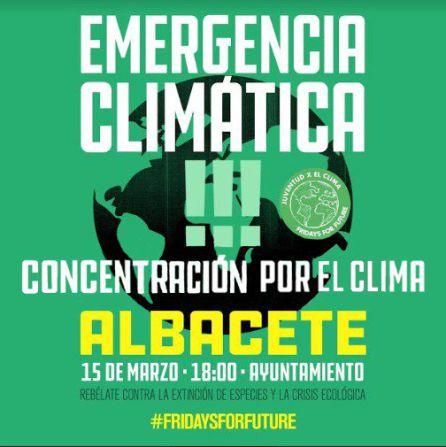 Los estudiantes de Albacete también protestarán contra el cambio climático Los estudiantes de Albacete también protestarán contra el cambio climático