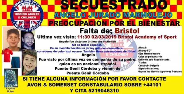 Aviso de la policía británica sobre la desaparición de padre e hijo Aviso de la policía británica sobre la desaparición de padre e hijo