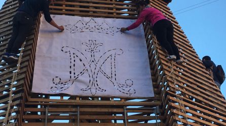 Detalles del boceto de la Virgen Detalles del boceto de la Virgen