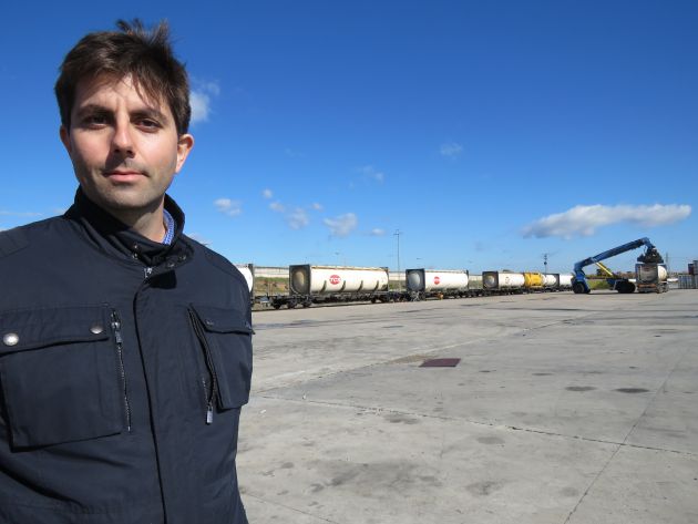 Juan Ramírez de Multirail, la única empresa que ofrece servicios de transporte intermodal desde El Higuerón Juan Ramírez de Multirail, la única empresa que ofrece servicios de transporte intermodal desde El Higuerón