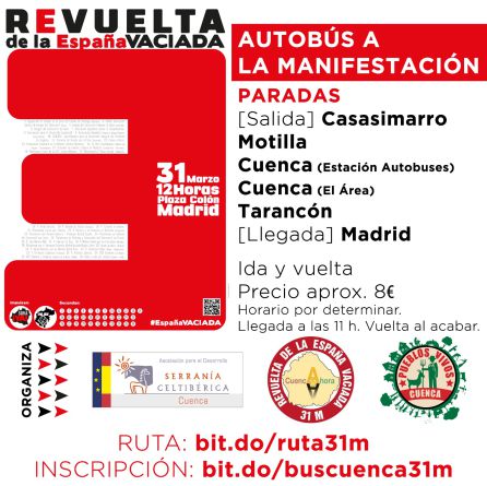 Rutas de autobús para la manifestación. Rutas de autobús para la manifestación.