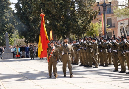 La Bandera española entrando al recinto La Bandera española entrando al recinto