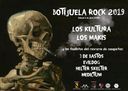 Cartel anunciador del Botijuela Rock 2.019, que tendrá lugar el próximo sábado, en el Auditorio de Palomares Cartel anunciador del Botijuela Rock 2.019, que tendrá lugar el próximo sábado, en el Auditorio de Palomares