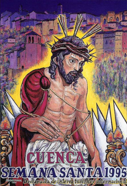 Cartel de Óscar Pinar para la Semana Santa de Cuenca de 1995. Cartel de Óscar Pinar para la Semana Santa de Cuenca de 1995.