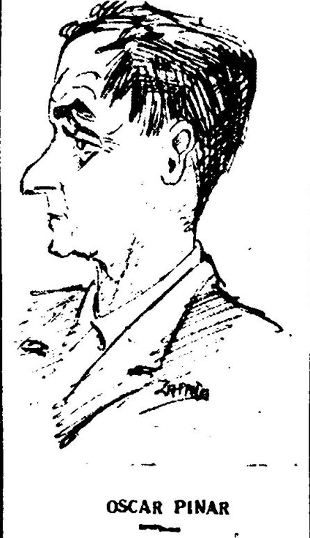 Caricatura de Miguel Zapata sobre Óscar Pinar. Caricatura de Miguel Zapata sobre Óscar Pinar.