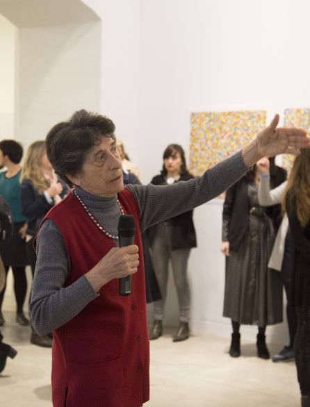 imagen de la artista donostiarra, Esther Ferrer imagen de la artista donostiarra, Esther Ferrer