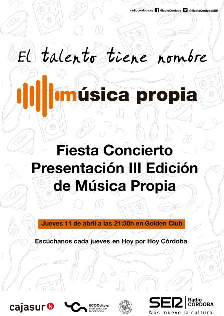 Cartel Fiesta Concierto Presentación 3ª edición MUSICA PROPIA Cartel Fiesta Concierto Presentación 3ª edición MUSICA PROPIA