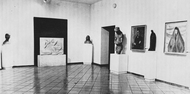 Sala en el Museo de Cuenca dedicada a Fausto Cuebras en 1976. Sala en el Museo de Cuenca dedicada a Fausto Cuebras en 1976.