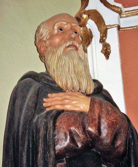 San Antón en la Virgen de la Luz. San Antón en la Virgen de la Luz.