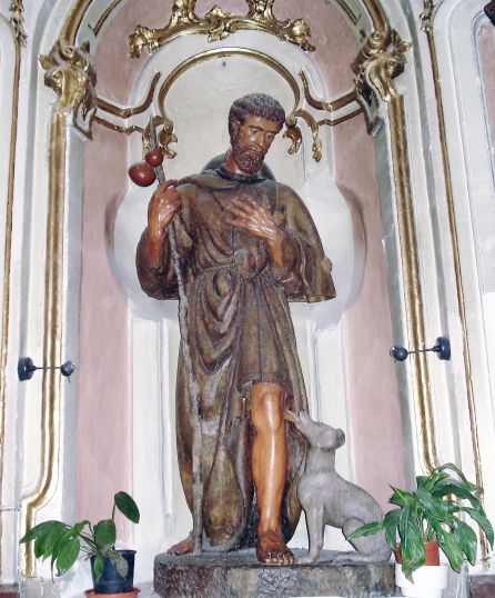 San Roque en la Virgen de la Luz. San Roque en la Virgen de la Luz.