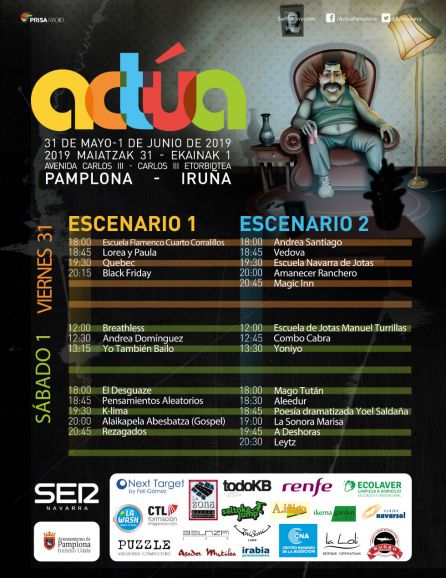 Llega Actúa 2019 a Pamplona Llega Actúa 2019 a Pamplona