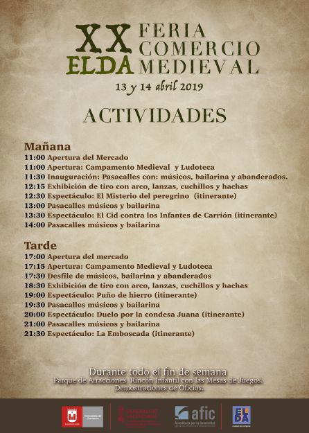 Actividades del Mercado Medieval de Elda Actividades del Mercado Medieval de Elda
