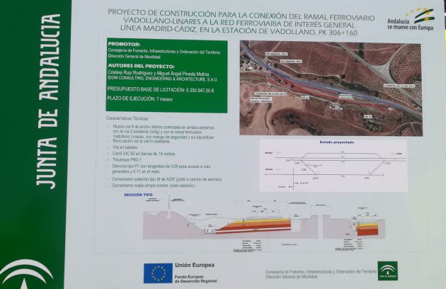 Proyecto del nuevo tramo de obra del ramal ferroviario Linares Vadollano. Proyecto del nuevo tramo de obra del ramal ferroviario Linares Vadollano.