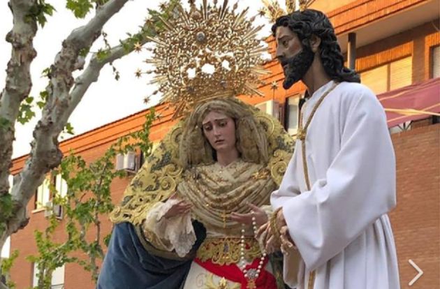 Imagen de la Hermandad del Prendimiento que procesiona en la tarde del domingo de ramos Imagen de la Hermandad del Prendimiento que procesiona en la tarde del domingo de ramos