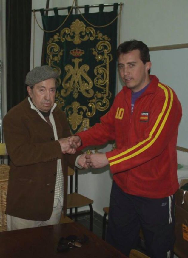José Luis Sotillo (derecha) junto al pintor Carlos Santiesteban. José Luis Sotillo (derecha) junto al pintor Carlos Santiesteban.