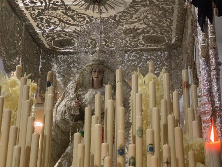 La Virgen de la Paz se quedó finalmente en su templo, en la plaza de Capuchinos La Virgen de la Paz se quedó finalmente en su templo, en la plaza de Capuchinos