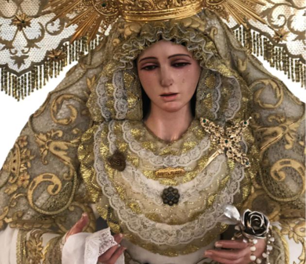 Imagen de Nuestra Señora de los Dolores en la Carpa del Rectorado Imagen de Nuestra Señora de los Dolores en la Carpa del Rectorado