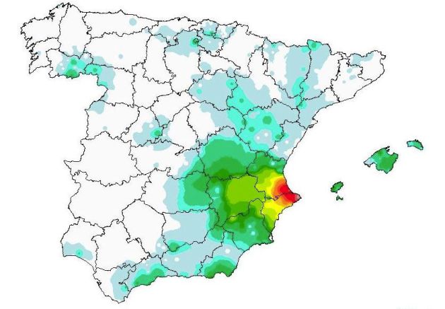 El temporal de lluvia deja 250 l/m2 en Xàbia, récord en los últimos 60 años El temporal de lluvia deja 250 l/m2 en Xàbia, récord en los últimos 60 años