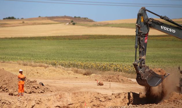 Obras en 2015 en el entorno de Villar de Cañas (Cuenca). Obras en 2015 en el entorno de Villar de Cañas (Cuenca).