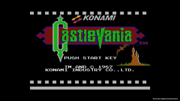 Pantalla de título del primer Castlevania Pantalla de título del primer Castlevania