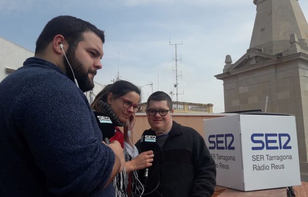 Judit i Joan de Down Tarragona amb Joel Reche Judit i Joan de Down Tarragona amb Joel Reche