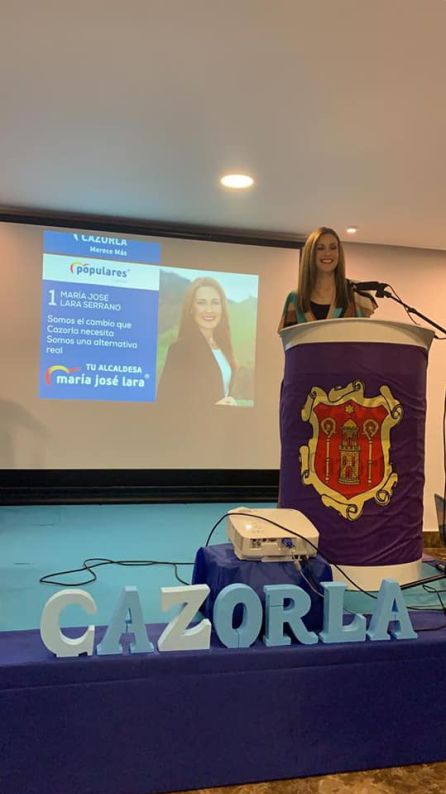 Maria José Lara durante la presentación Maria José Lara durante la presentación