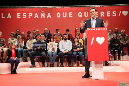 Pedro Sánchez en Alcalá la Real Pedro Sánchez en Alcalá la Real