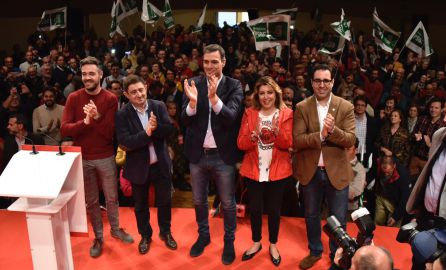 Pedro Sánchez en Alcalá la Real Pedro Sánchez en Alcalá la Real