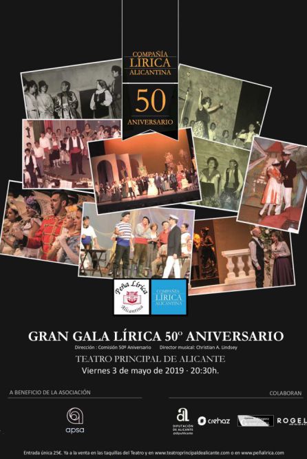 Cartel de la Gran Lírica 50º Aniversario Cartel de la Gran Lírica 50º Aniversario