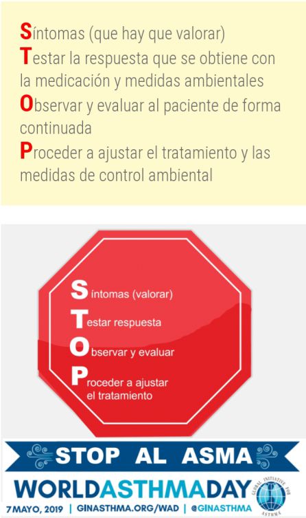 Cartel con el lema de este año, STOP Cartel con el lema de este año, STOP