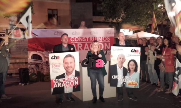 Inicio de campaña de Chunta Aragonesista Inicio de campaña de Chunta Aragonesista