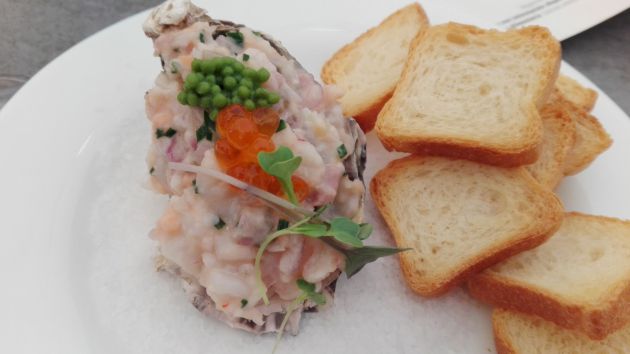 Tartar de ostras Tartar de ostras