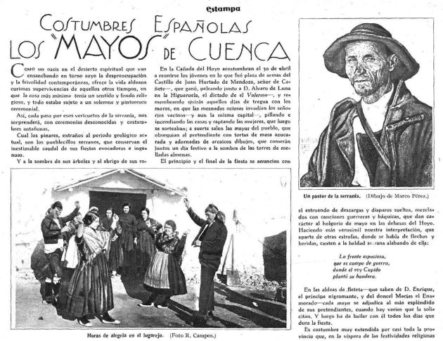 Reportaje en la revista Estampa en 1928. Reportaje en la revista Estampa en 1928.