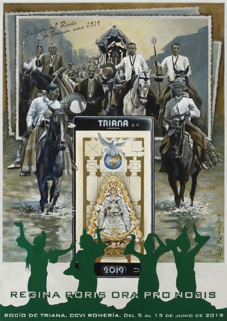 Carteles de la Romería del Rocío 2019 de la Hermandad de Triana y de la Hermandad de La Macarena: Triana y La Macarena ya tienen sus carteles para la Romería del Rocío 2019 Carteles de la Romería del Rocío 2019 de la Hermandad de Triana y de la Hermandad de La Macarena: Triana y La Macarena ya tienen sus carteles para la Romería del Rocío 2019