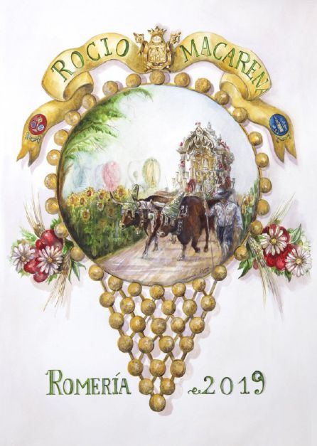 Carteles de la Romería del Rocío 2019 de la Hermandad de Triana y de la Hermandad de La Macarena: Triana y La Macarena ya tienen sus carteles para la Romería del Rocío 2019 Carteles de la Romería del Rocío 2019 de la Hermandad de Triana y de la Hermandad de La Macarena: Triana y La Macarena ya tienen sus carteles para la Romería del Rocío 2019