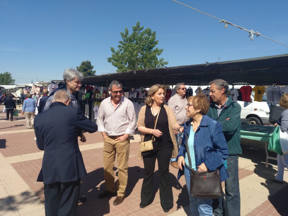 Candidatura del PP en el mercadillo Candidatura del PP en el mercadillo