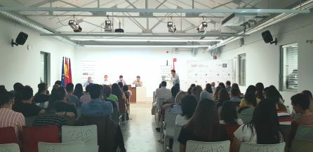 Salon de actos de ISEN-Cartagena en el momento de la charla-coloquio sobre educación. Salon de actos de ISEN-Cartagena en el momento de la charla-coloquio sobre educación.