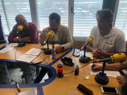 Morrás, Ruiz y Villalonga durante el Debate Morrás, Ruiz y Villalonga durante el Debate