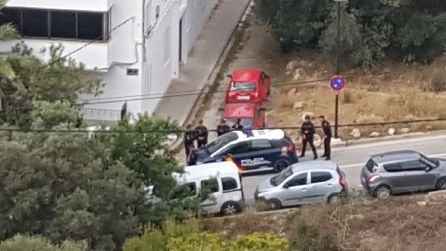 Imagen del operativo policial desplegado este martes Imagen del operativo policial desplegado este martes